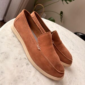 johnnie-O Brown Suede Loafers